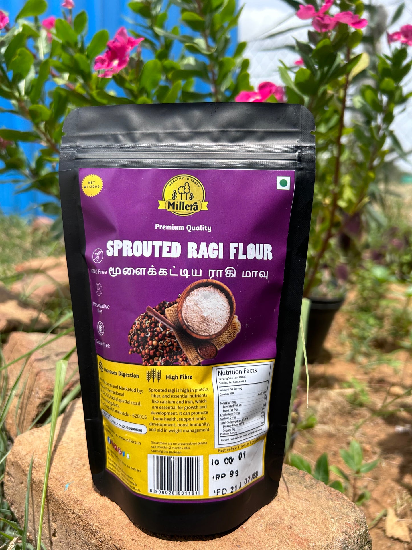 Sprouted Ragi Flour 200g